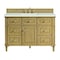 James Martin Vanities 48'' Single Vanity, Light Natural Oak w/ 3 CM Lime Delight Quartz Top 424-V48-LNO-3LDL - alternate 1